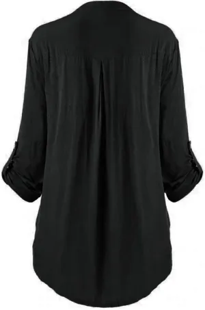 Plus Size Tops for Women Dressy Long Sleeve Mexican Embroidered Causal Shirts Fashion V Neck Button Down Fall Blouses