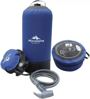Portable Shower Bag 11L PVC Inflatable External Shower Pressure Shower Water Bag Portable Shower Bathroom and Car Washing
