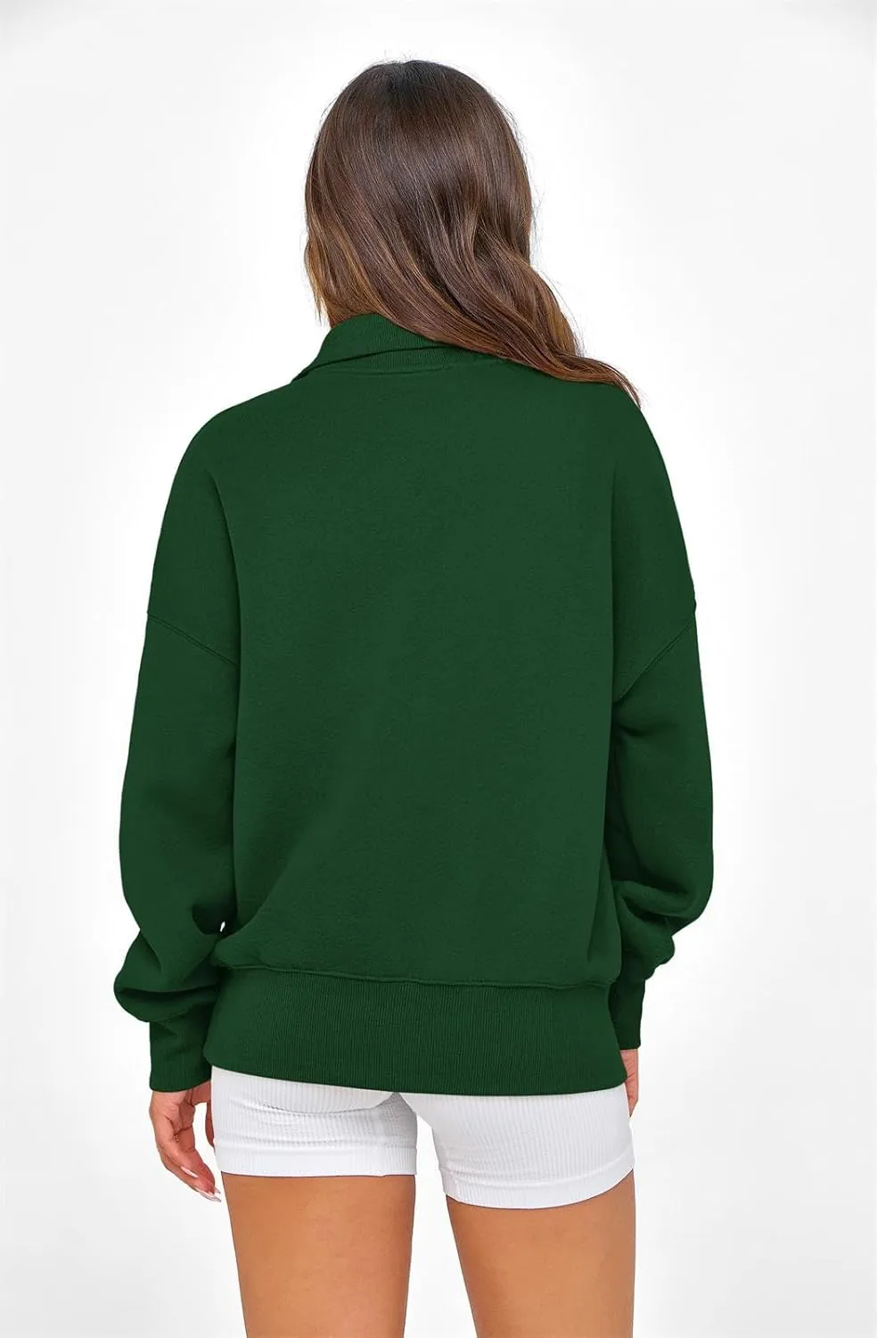 PRETTYGARDEN Womens Half Zip Oversized Sweatshirts Fleece Hoodies 2025 Trendy Long Sleeve Pullover Tops Y2k Fall Outfits