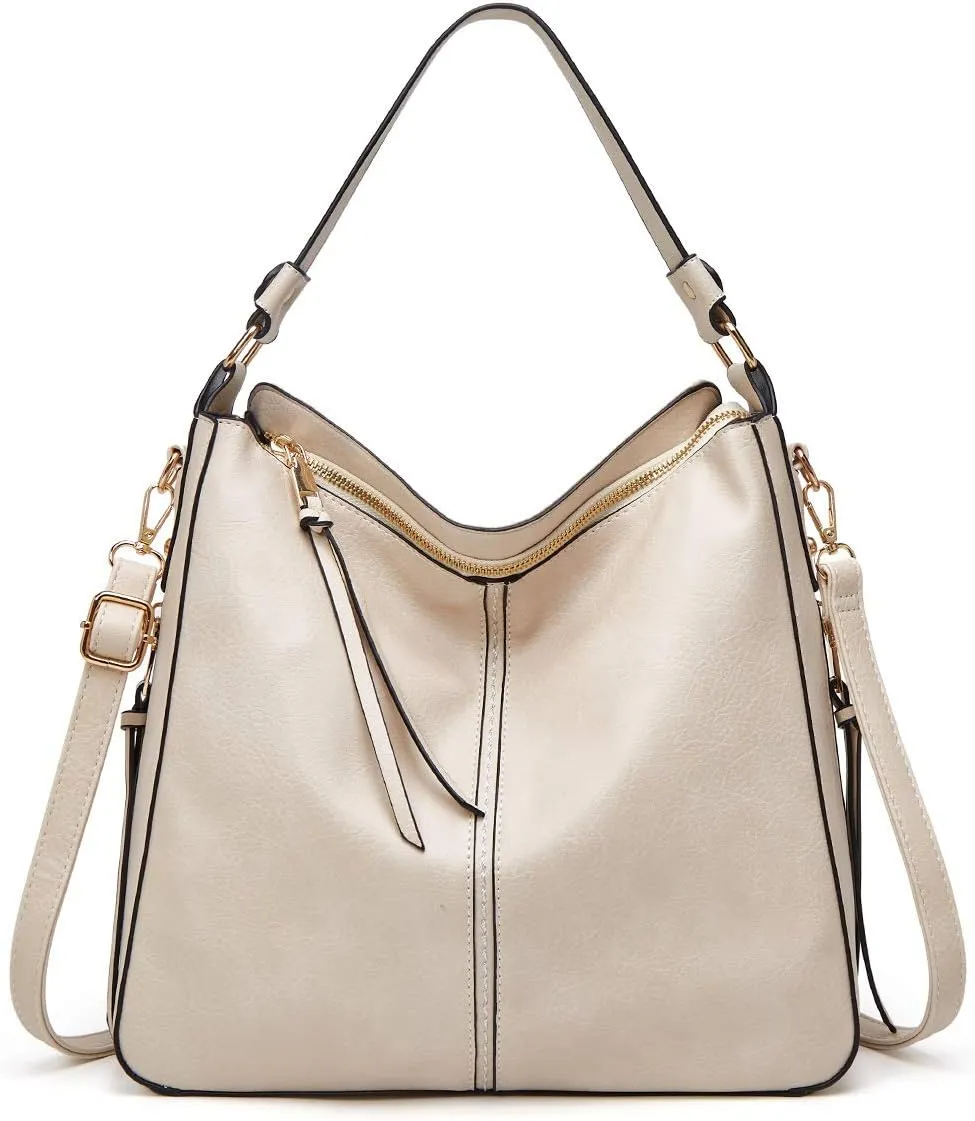 PU Leather Fringe Hobo Bag Large Studded Handbag Crossbody Bag for Women