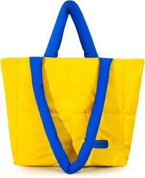 Puffer Tote Bag for Women - Lightweight Puffy Shoulder Bag, Quilted Puff Travel Tote