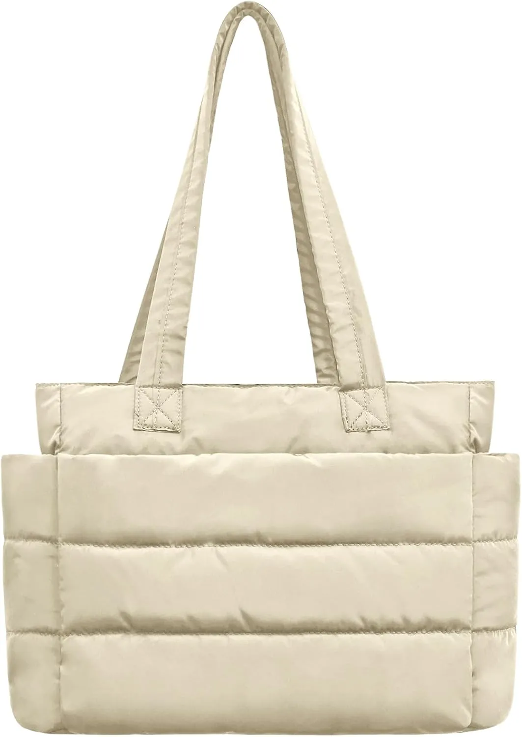 Puffer Tote Bag for Women Quilted Tote Bag Shoulder/handbag,Nylon Puffy Bag Lightweight Waterproof Suitable for Work