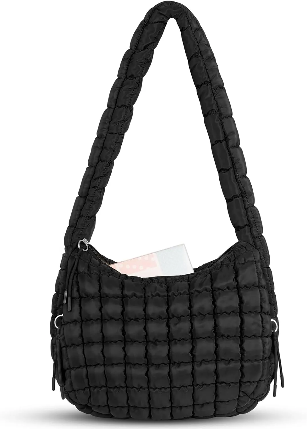Puffer Tote Bag Quilted Carryall Bag Crossbody Bag Puffy Shoulder Bag for Women Lightweight Hobo Bags