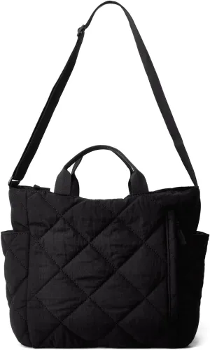 Puffer Tote Bag Women Quilted Crossbody Handbag Lattice Padded Puffy Purse Casual Satchel Bag