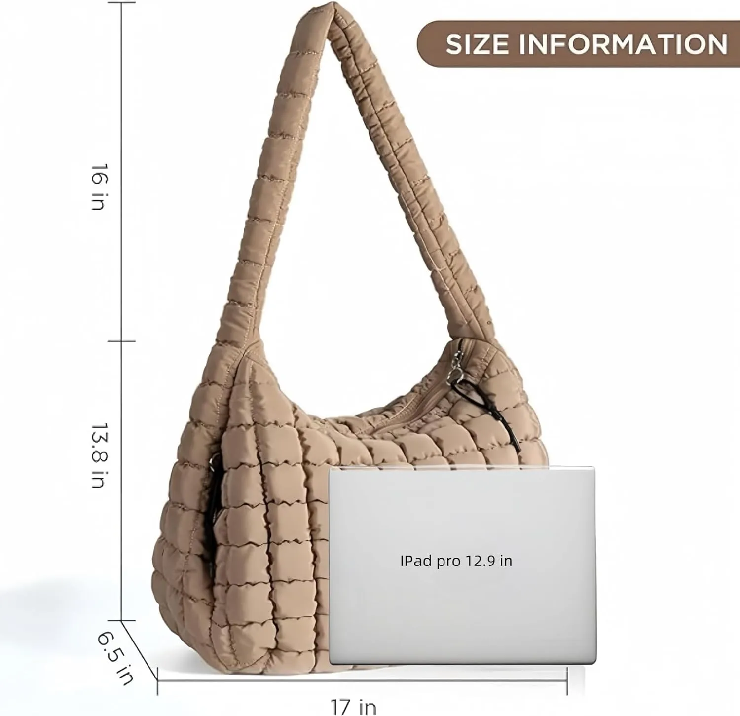 Puffy Quilted Crossbody Bags for Women Large Puffer Tote Bag for Women Free People Bubble Carryall Bag & Wristlet Wallet
