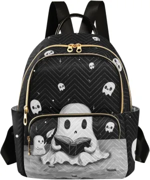 Quilted Backpack Purse for Women Fashion Small Backpack Shoulder Bag Travel Casual Daypack (Ghost, Medium)