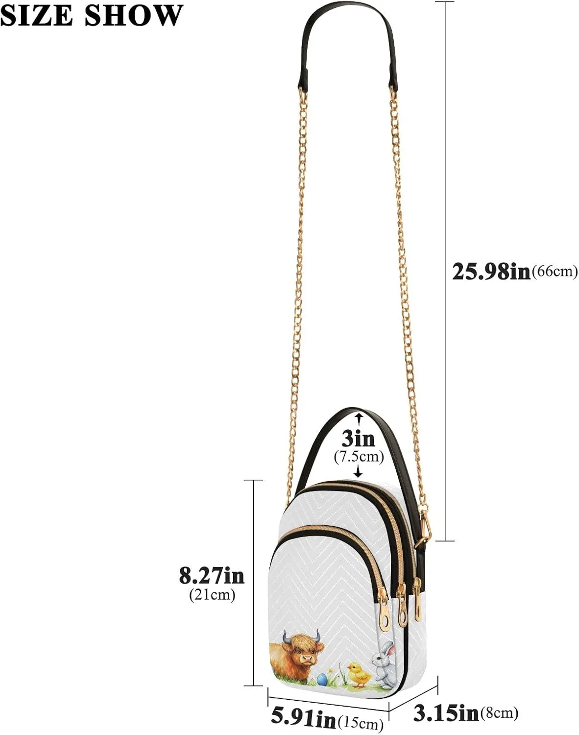Quilted Crossbody Bag Small Shoulder Purse Women's Handbags Phone Purse with Chain