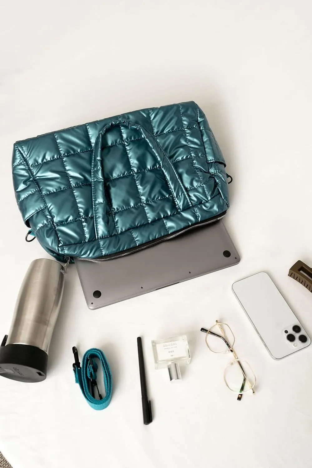 Quilted Lightweight Polyester Bag for Women – Versatile Travel Tote, Durable, Stylish Handbag for Work, Shopping & Daily Use