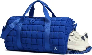 Quilted Puff Travel bag Set-Blue