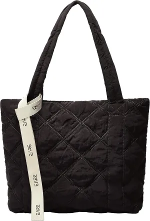 Quilted Shoulder Bag for Women - Puff Hobo Handbag with Lightweight Padding - Travel & Gym Bag