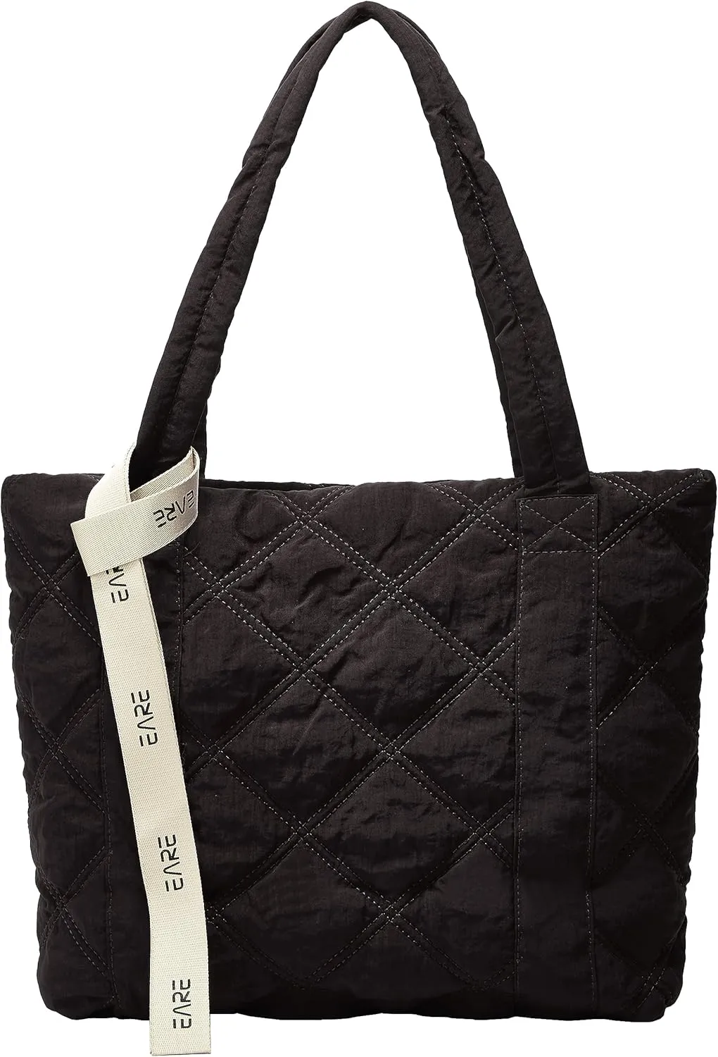 Quilted Shoulder Bag for Women - Puff Hobo Handbag with Lightweight Padding - Travel & Gym Bag