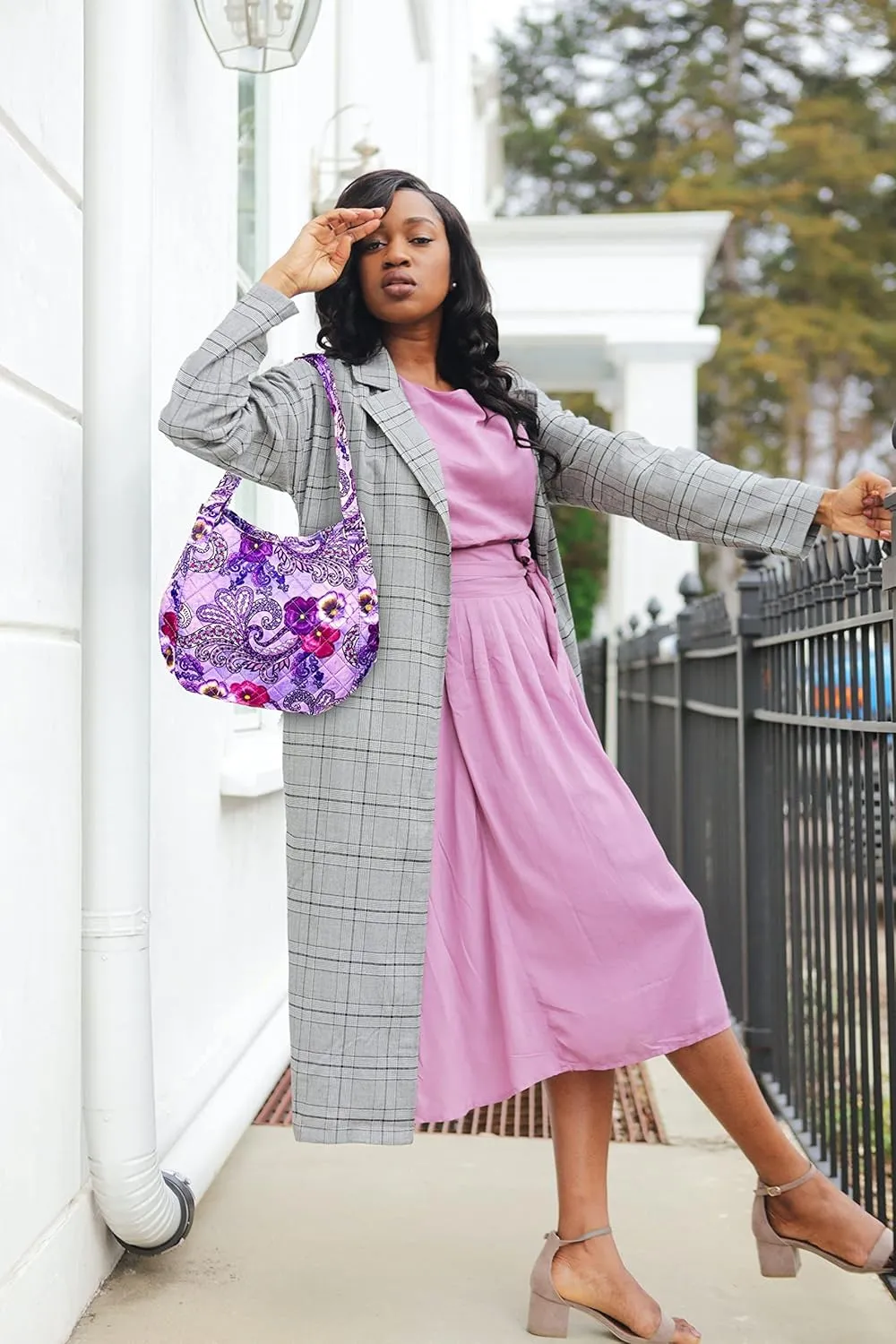 Quilted Shoulder Tote Bag Handbag
