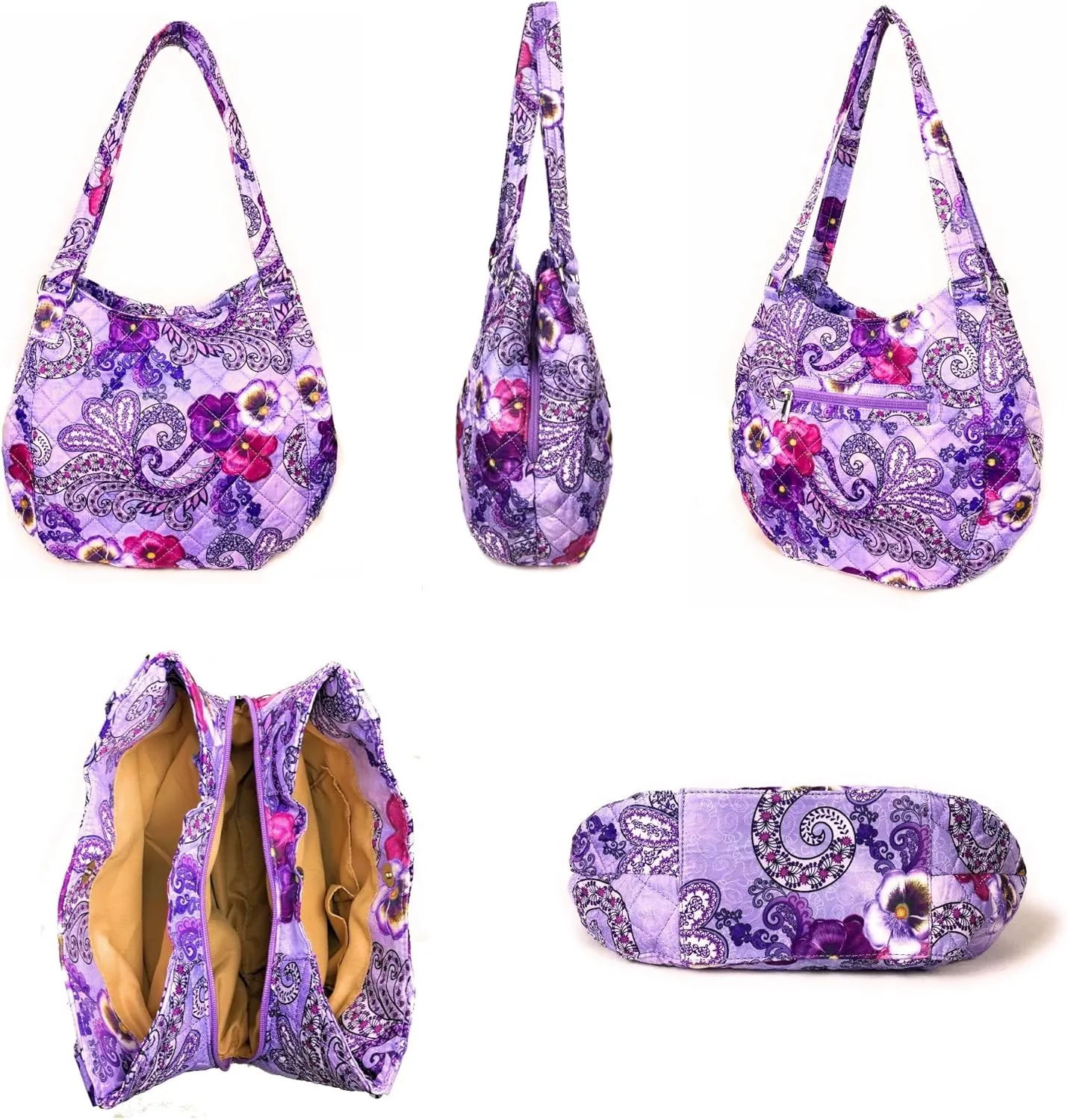 Quilted Shoulder Tote Bag Handbag