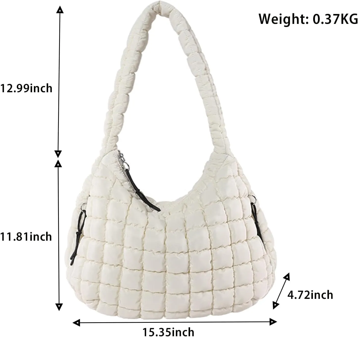 Quilted Tote Bag for Women Crossbody Bag Large Puffer Carryall Bag Lightweight Soft Puffy Shoulder Bag Handbags