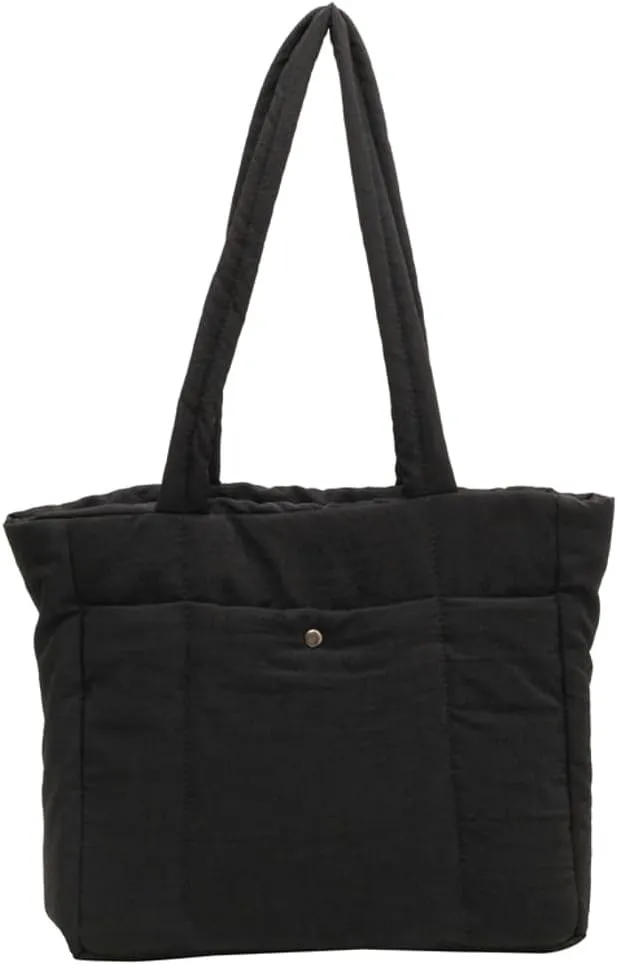 Quilted Tote Bag Handbag Lightweight Padding Cotton Large Size Shoulder Bag for Women Ladies 2024