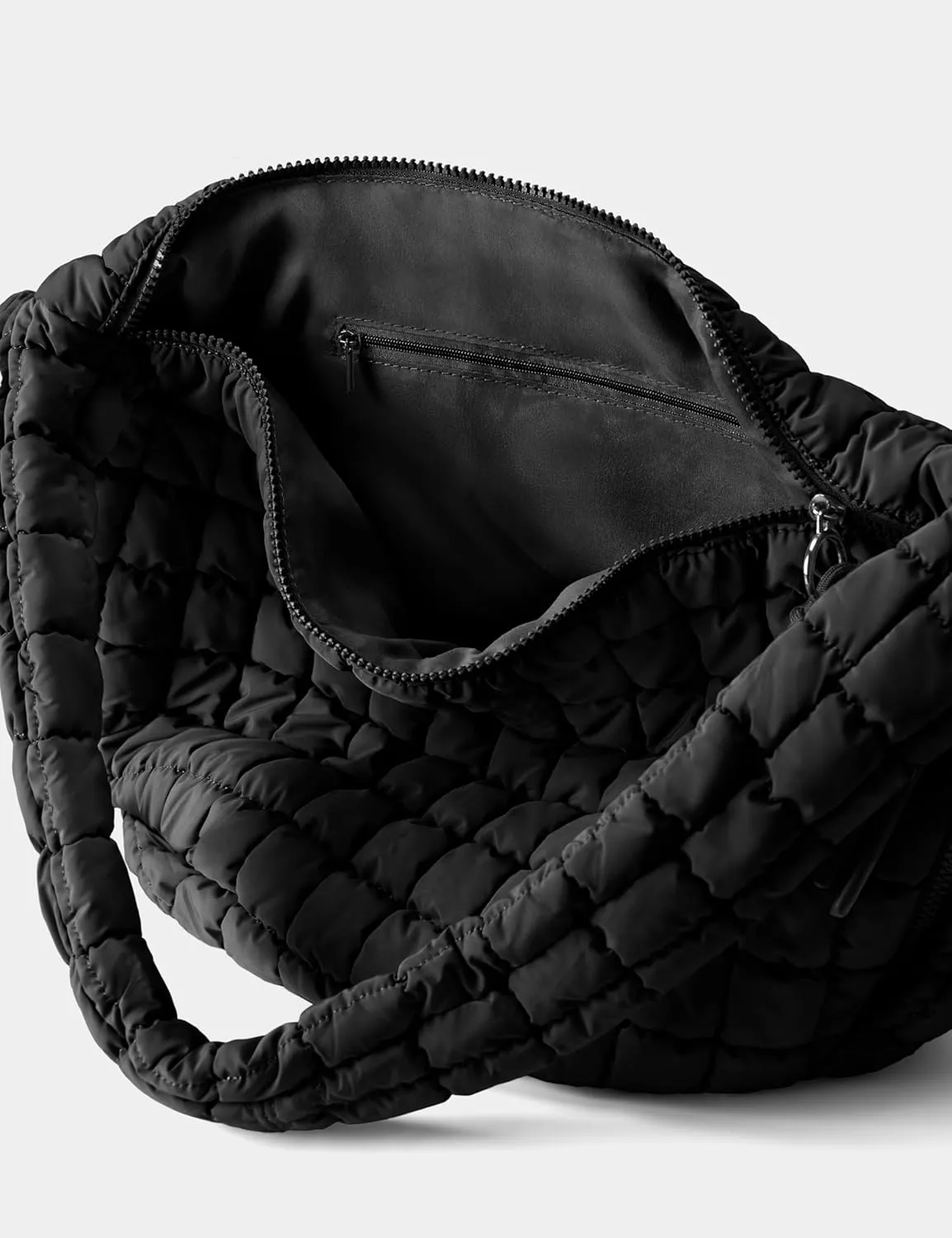Quilted Tote Bag Large Quilting Cute Puffer Shoulder Bag Lightweight Quilted Padding Hobo Bag for Women Winter Fashion