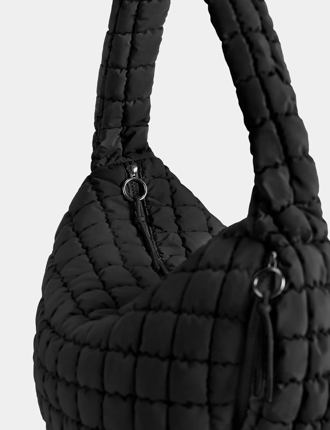 Quilted Tote Bag Large Quilting Cute Puffer Shoulder Bag Lightweight Quilted Padding Hobo Bag for Women Winter Fashion
