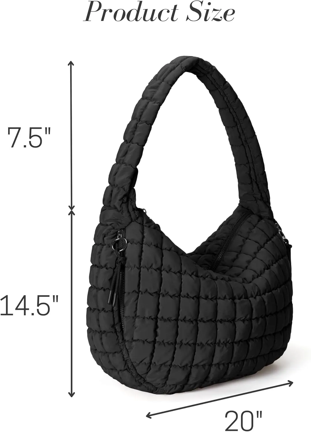 Quilted Tote Bag Large Quilting Cute Puffer Shoulder Bag Lightweight Quilted Padding Hobo Bag for Women Winter Fashion
