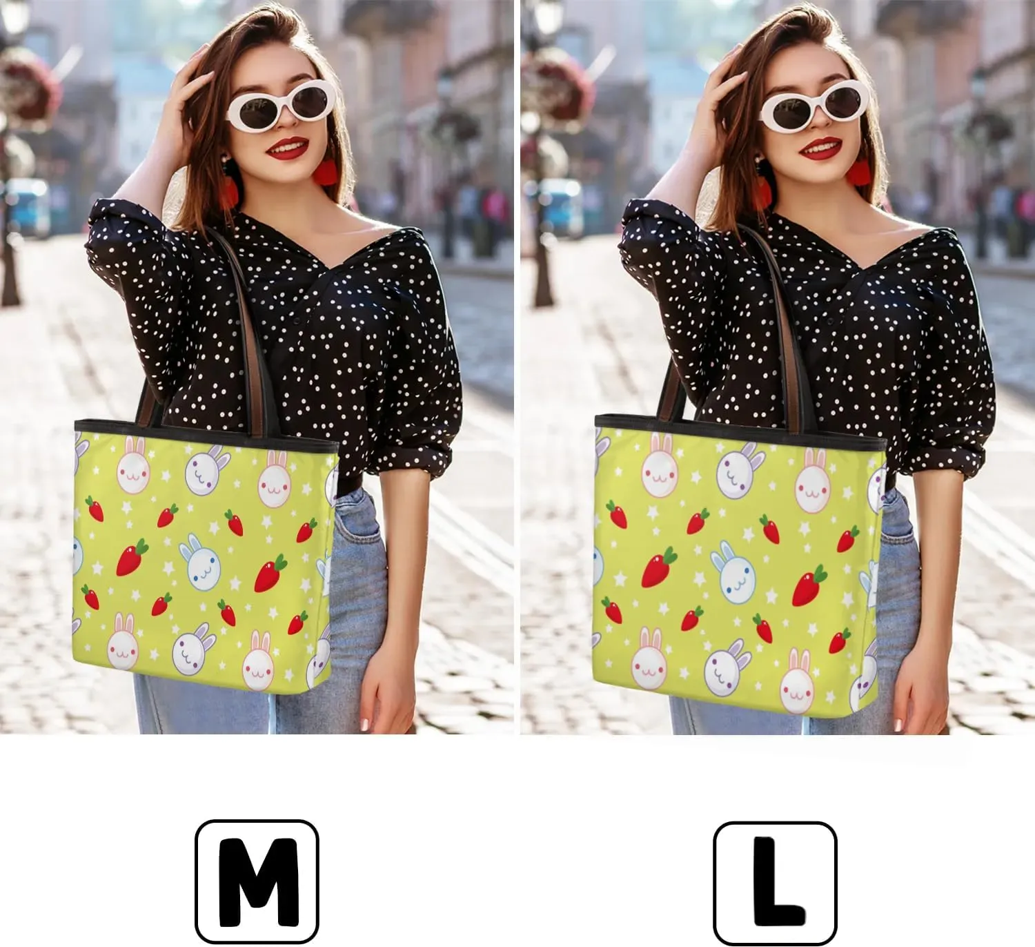 Rabbit Carrot Star Tote Bag for Women Womens Handbags Tote Bags for Travel Beach Gym