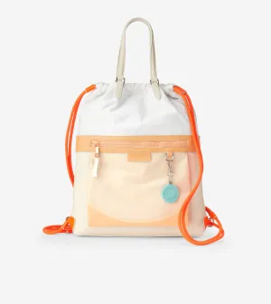 Radiant Nylon Drawstring Backpack