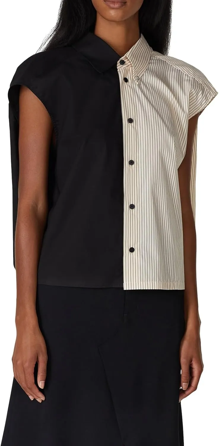 Rent the Runway Pre-Loved Black Beige Top