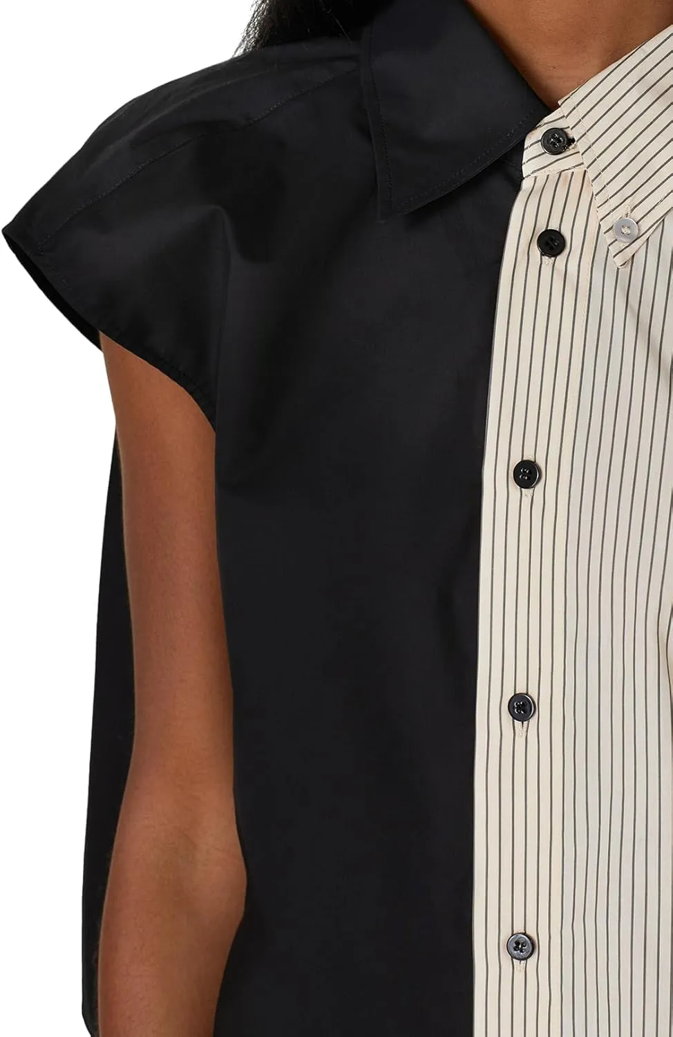 Rent the Runway Pre-Loved Black Beige Top