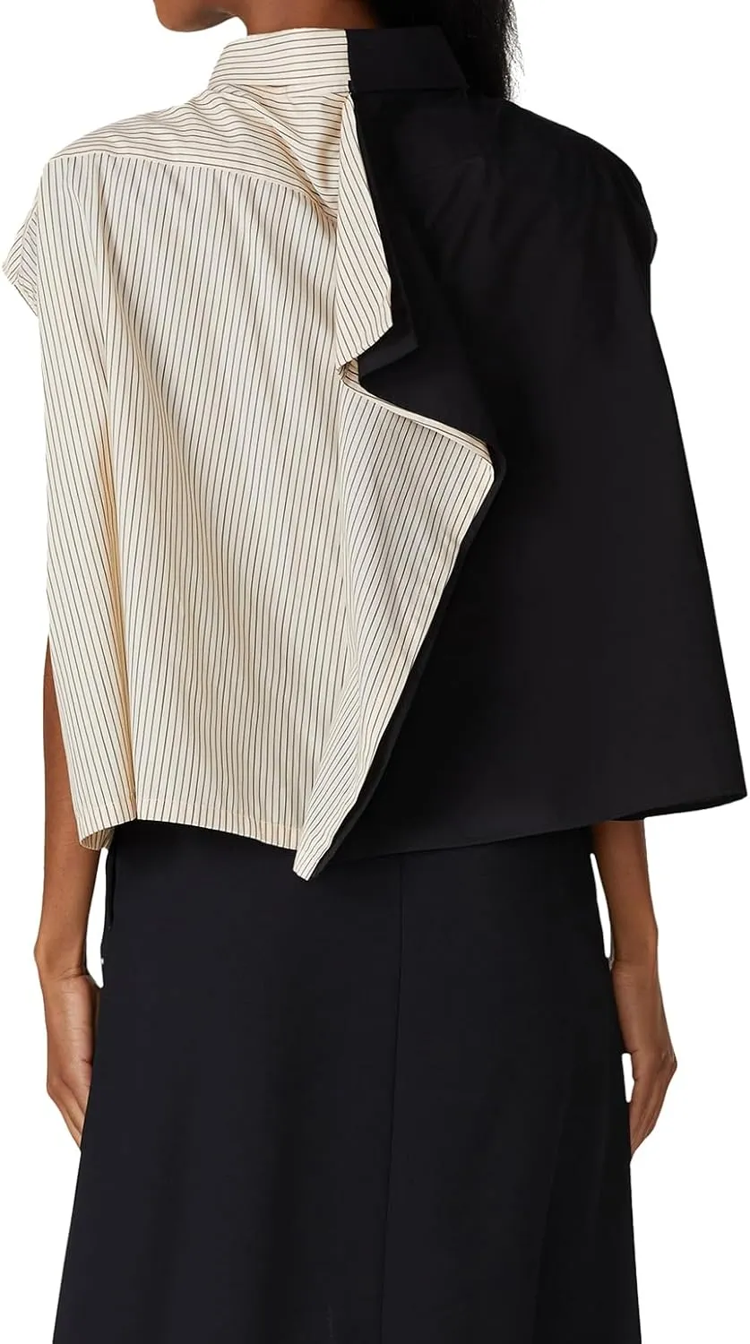 Rent the Runway Pre-Loved Black Beige Top