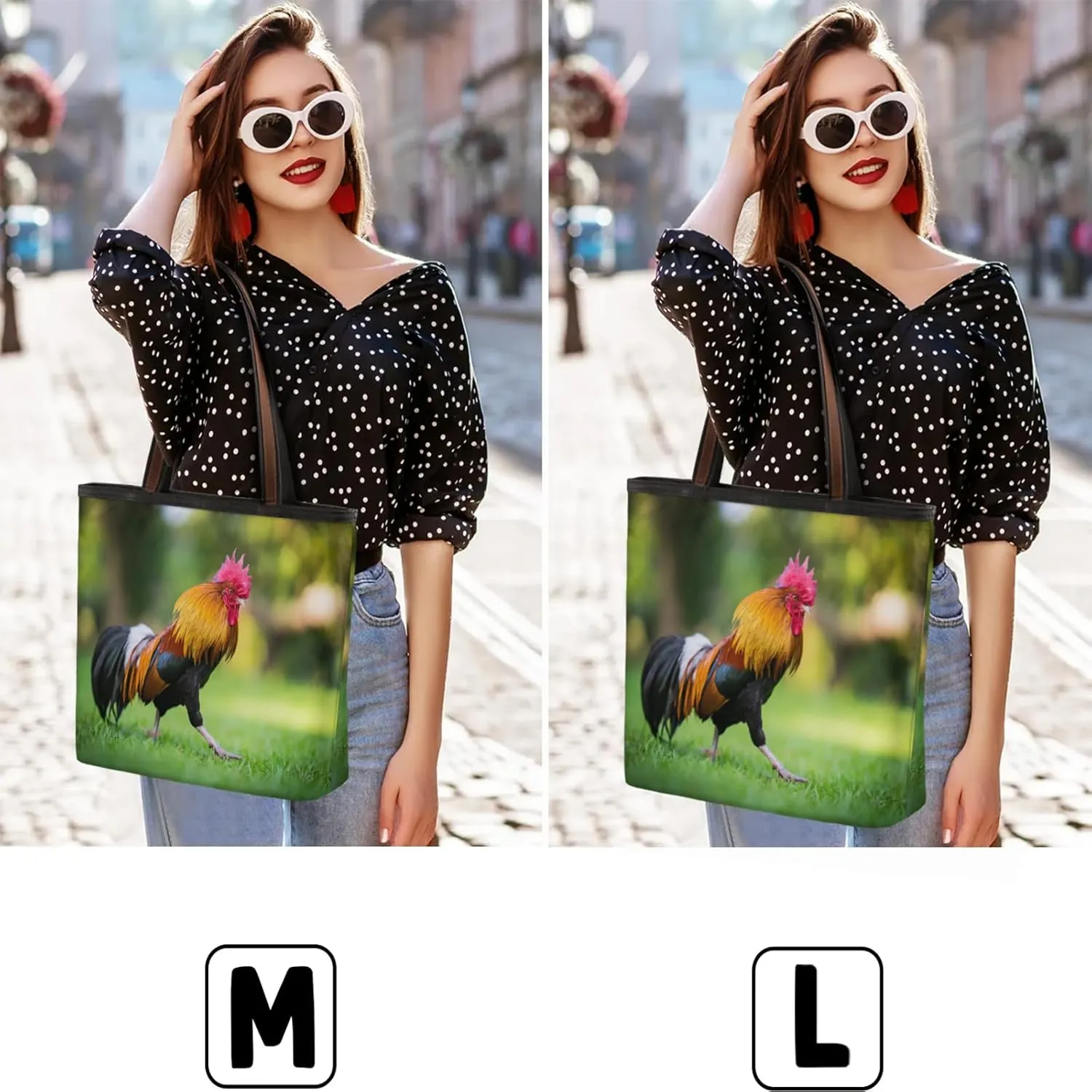 Rooster Grassland Tote Bag for Women Womens Handbags Tote Bag for Work Shopping Travel Beach