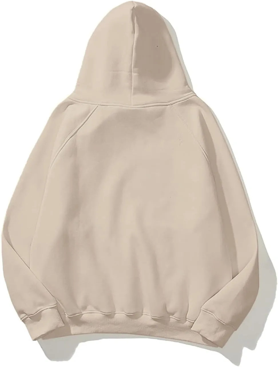 SAFRISIOR Oversized Hoodies for Women and Men Couples Fleece Basic Solid Hooded Sweatshirt Pullover Jackets