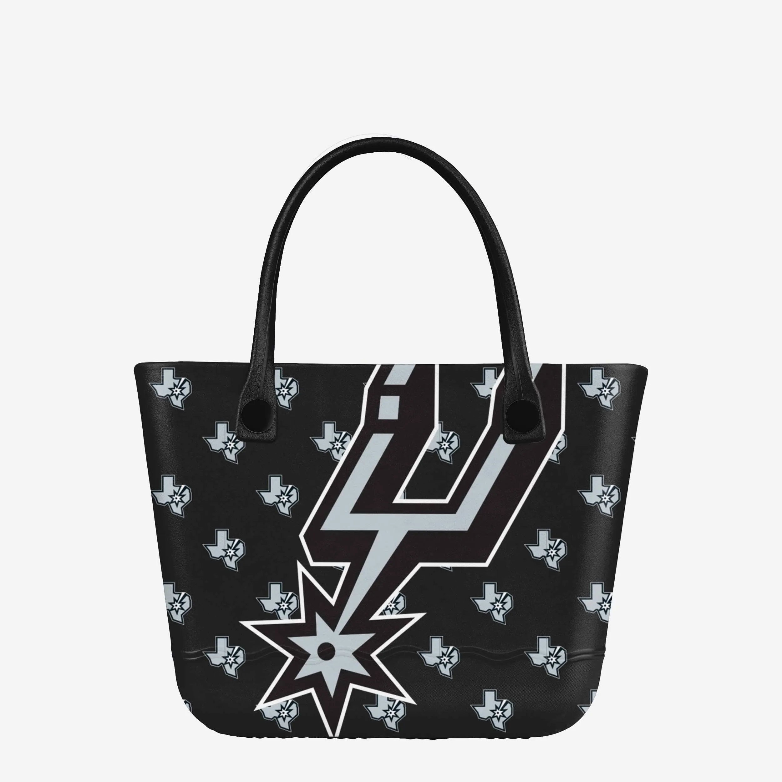 San Antonio Spurs Big Logo Mini Print Tailgate Tote Bag