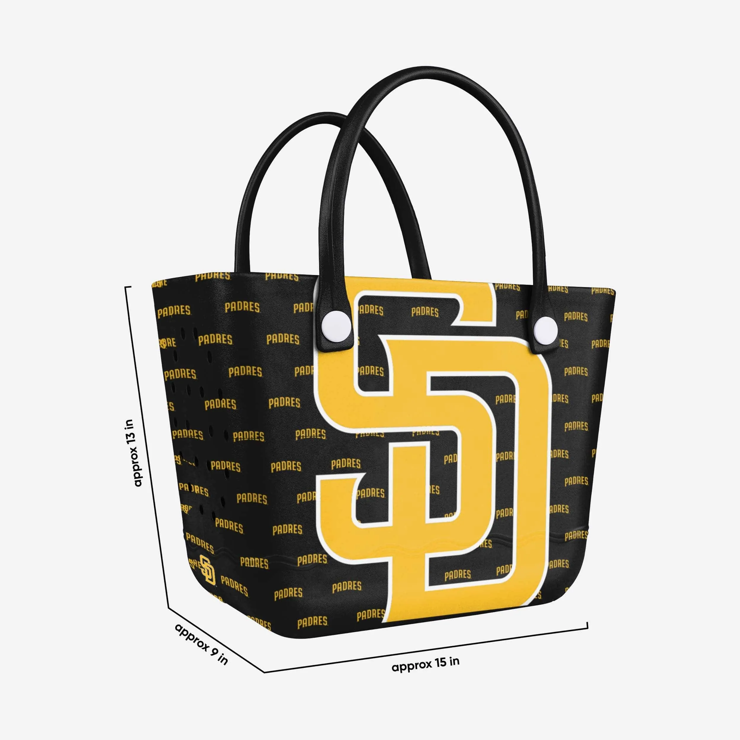 San Diego Padres Big Logo Mini Print Tailgate Tote Bag