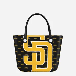 San Diego Padres Big Logo Mini Print Tailgate Tote Bag