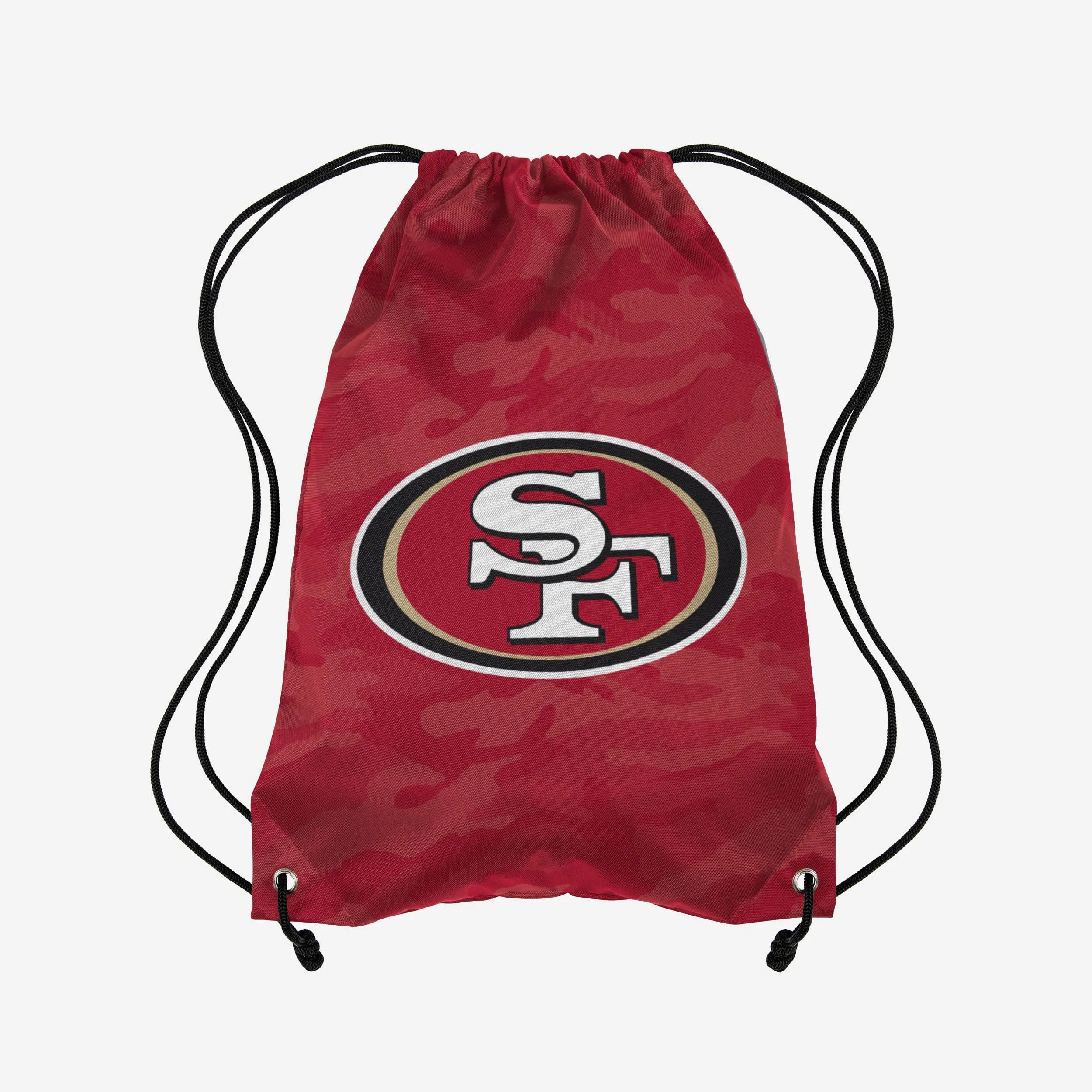 San Francisco 49ers Big Logo Camo Drawstring Backpack
