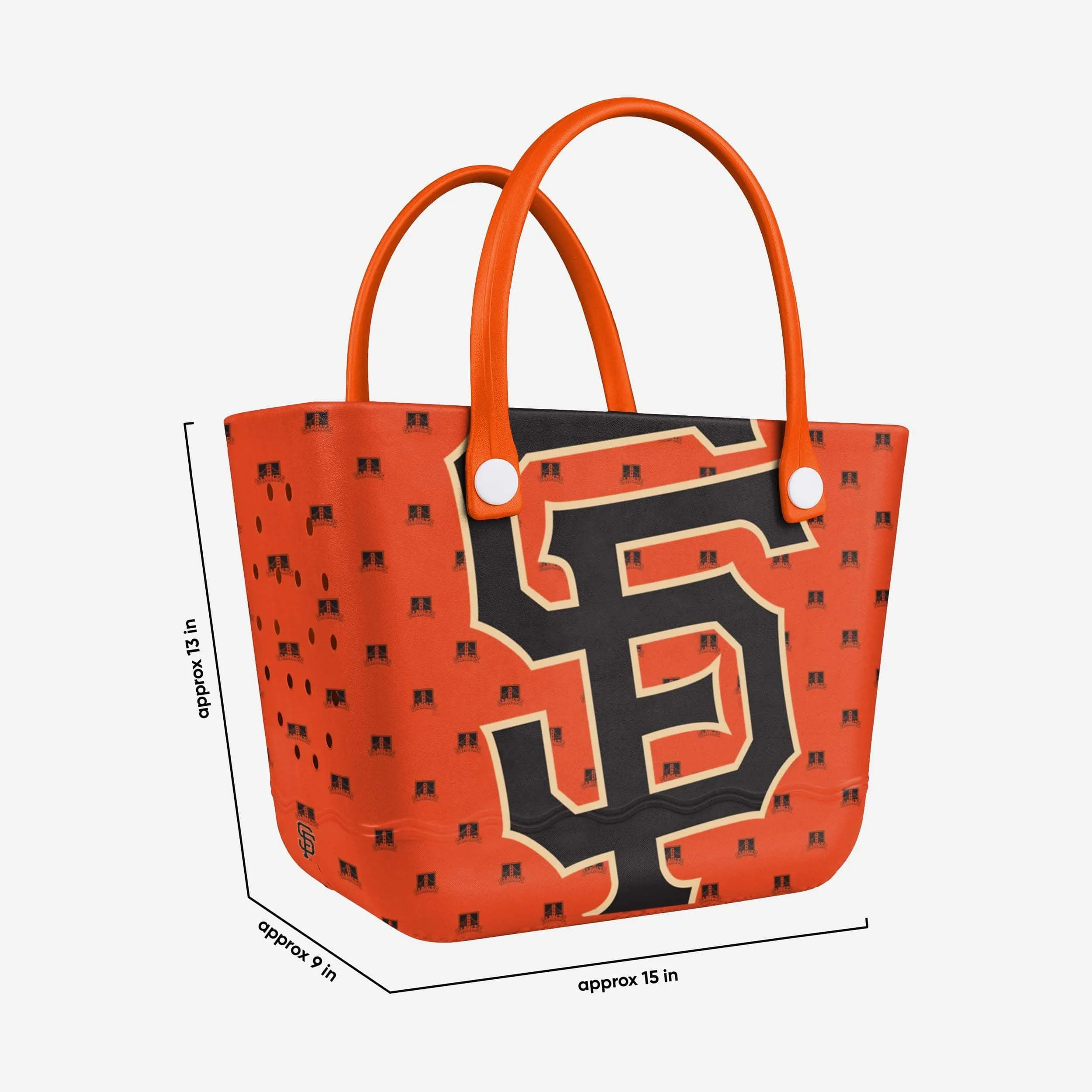 San Francisco Giants Big Logo Mini Print Tailgate Tote Bag