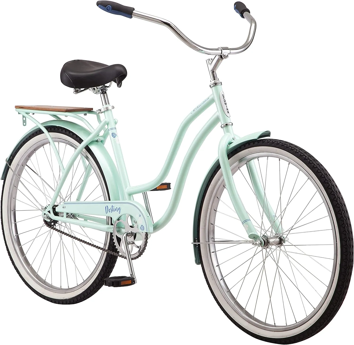 Schwinn baywood Cruiser Bike Featuring Steel Step Through Frame