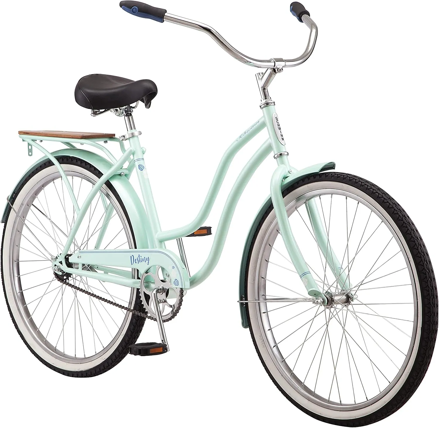 Schwinn baywood Cruiser Bike Featuring Steel Step Through Frame
