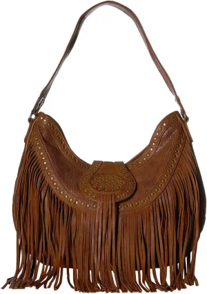 Scully Leather Fringe and Studded Handbag B177 **