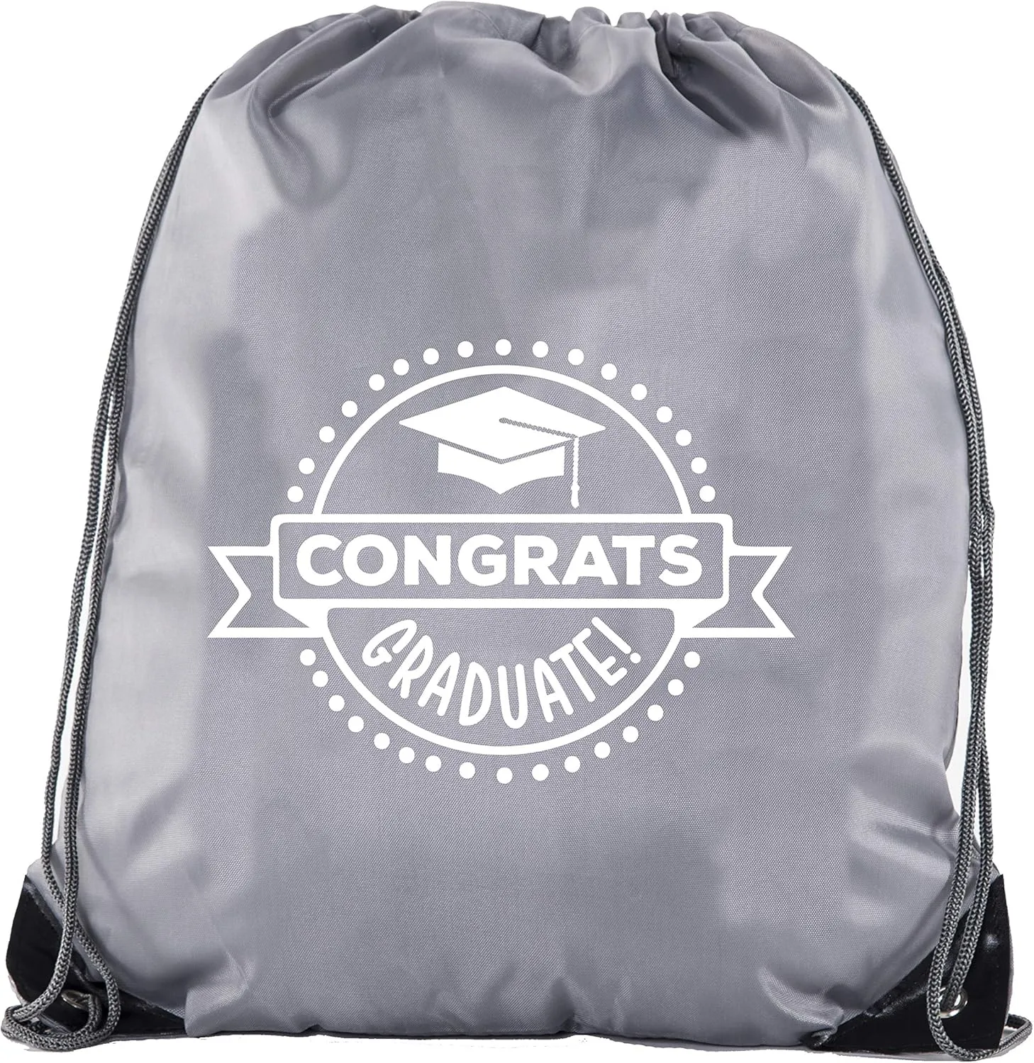 Senior Graduation Drawstring Backpacks Personalized Party Favor Cinch Bags - Congrats Graduate