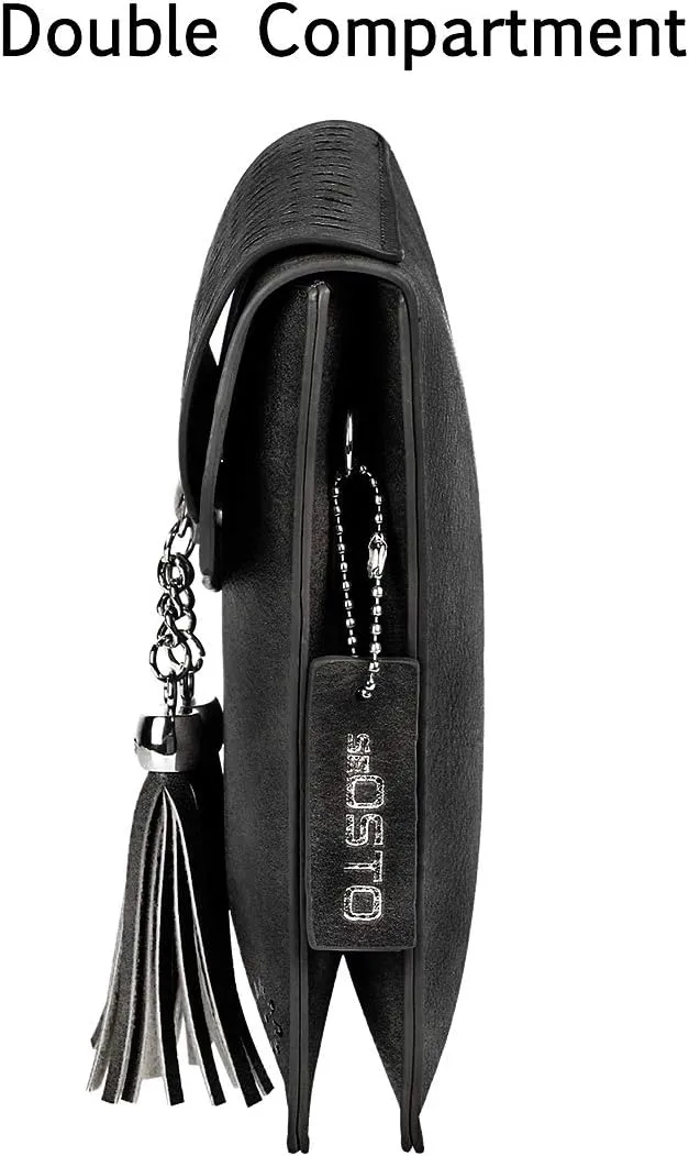 seOSTO Womens Small Crossbody Bag For Woman, Tassel Wallet Purse，Gifts For Teenage Girls
