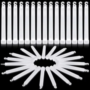 Shappy 30 Pcs 6 Inch Glow Sticks with 12 Hour Duration Bright Emergency Light Sticks for Camping Hiking Activities Glowsticks for Party Bulk Accessories
