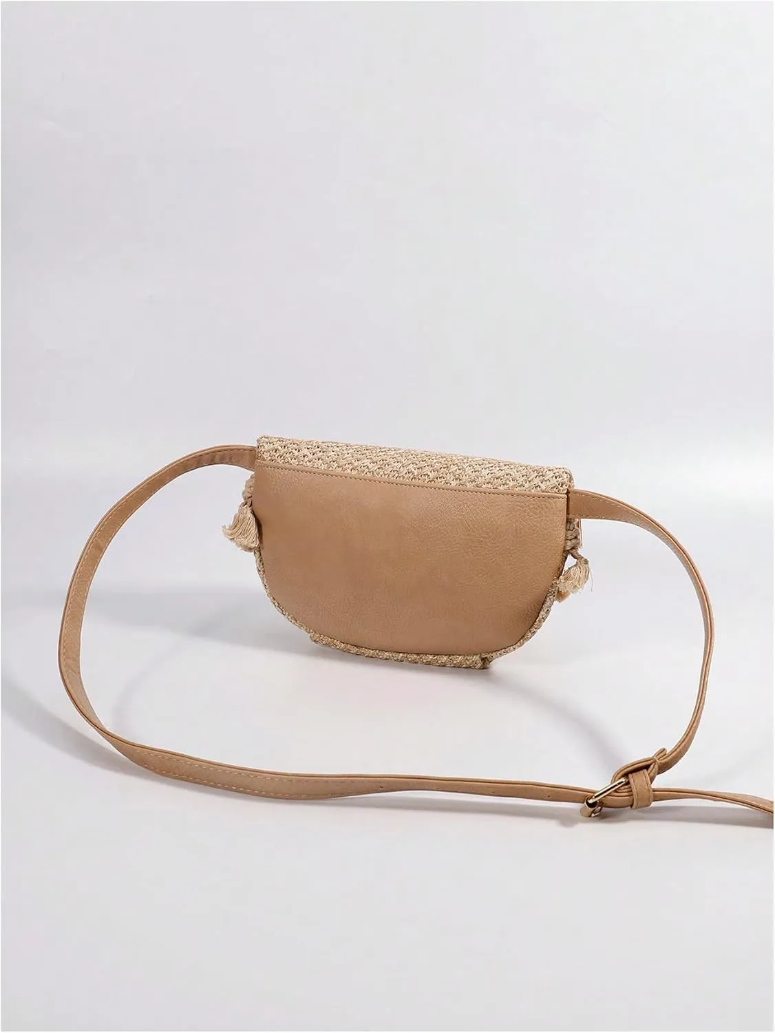 SHENHE Women's Fringe Straw Crossbody Bag Beach Travel Boho Tassel Sling Bag Shoulder Purse
