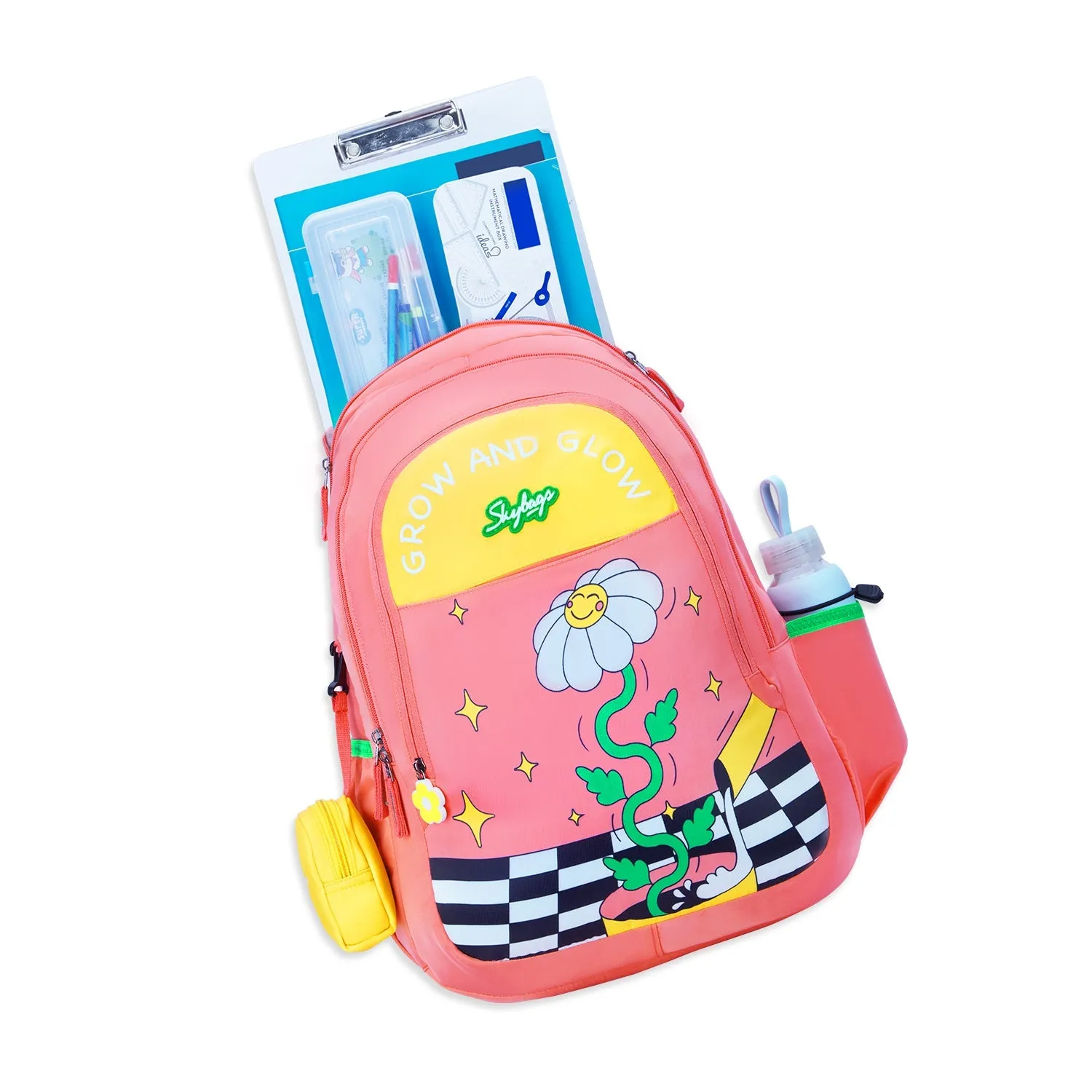 Skybags JADE 01 GROWNGLOW SCL BP PINK