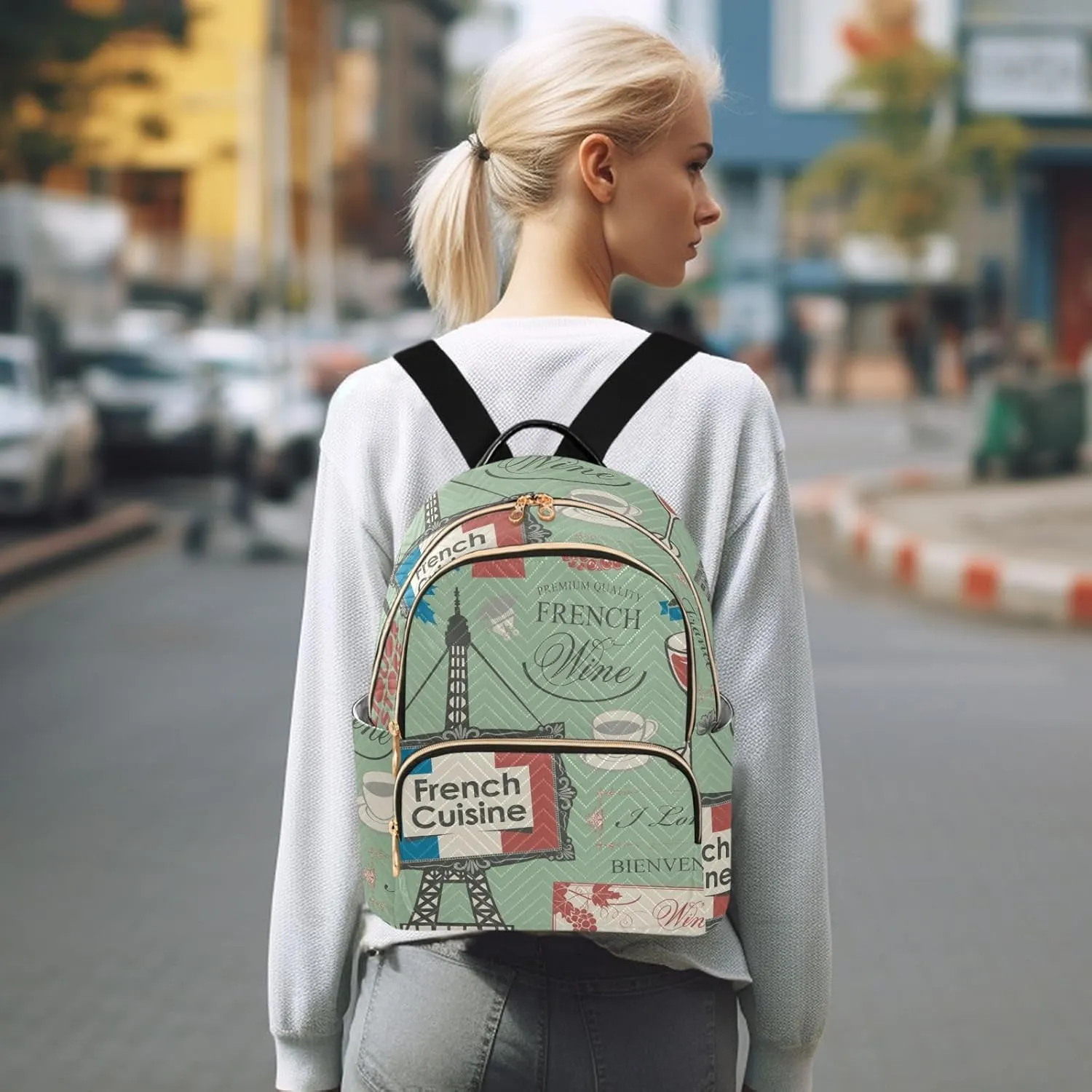 Small Backpack for Women Quilted Backpack Fashion Shoulder Bag Casual Daypack(Pattren 2)
