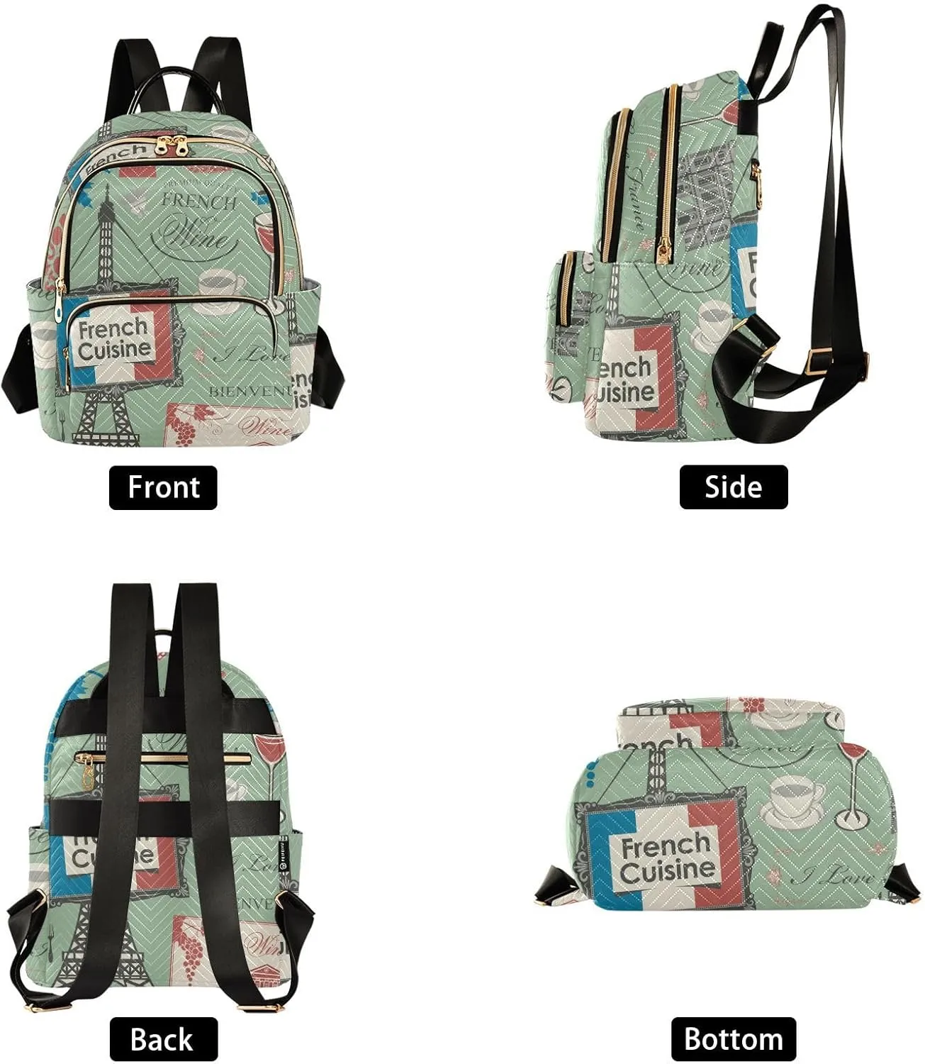 Small Backpack for Women Quilted Backpack Fashion Shoulder Bag Casual Daypack(Pattren 2)