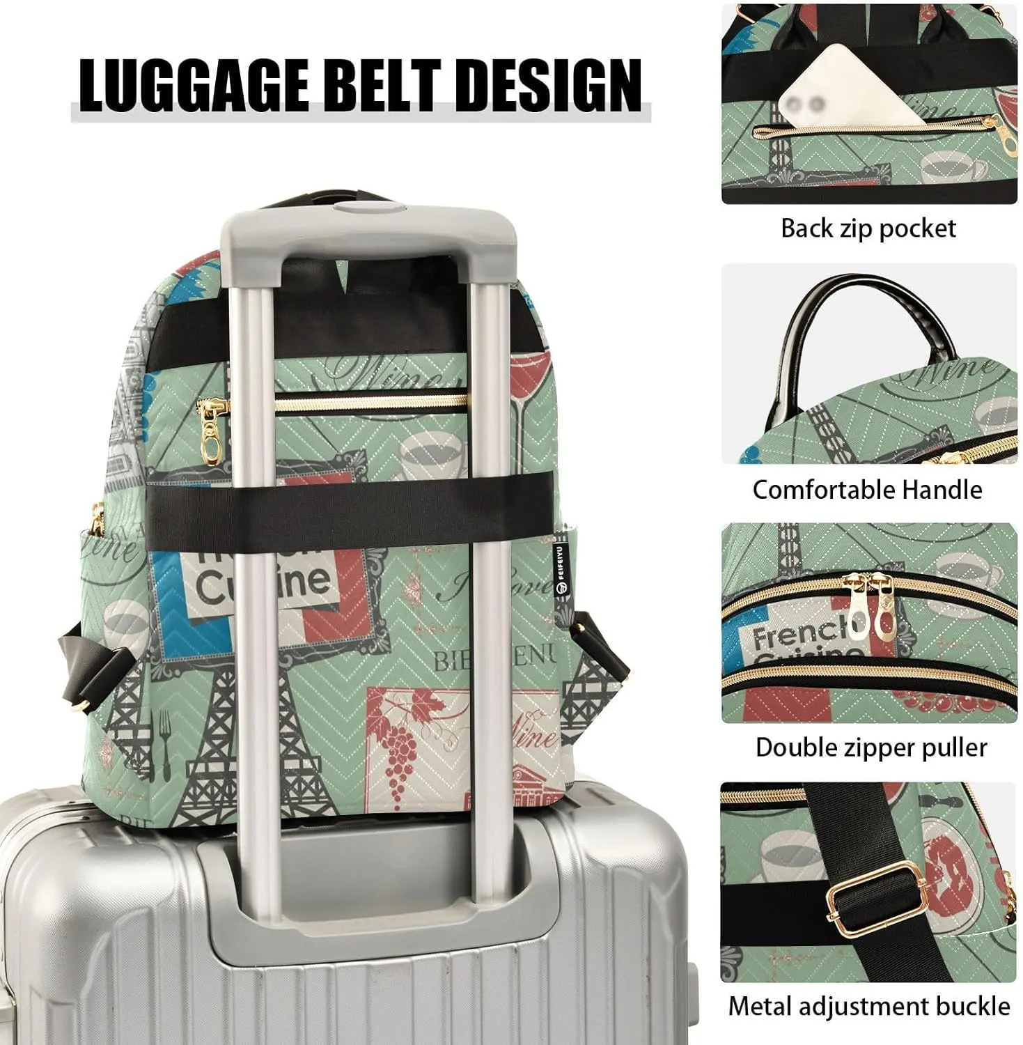 Small Backpack for Women Quilted Backpack Fashion Shoulder Bag Casual Daypack(Pattren 2)