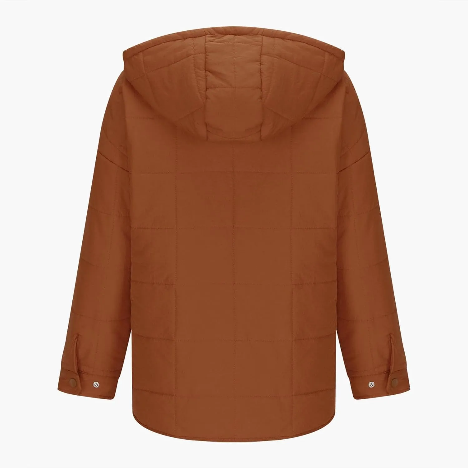 SMIDOW Womens Oversized Puffer Jacket Quilted Dolman Hoodies Lightweight Button Down Hooded Pullover Fall Winter Warm Clothes