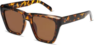 SOJOS Fashion Oversized Square Cat Eye Polarized Sunglasses for Women Trendy Cateye Style Womens Sunglasses SJ2179