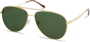 SOJOS Retro Oversized Aviator Polarized Sunglasses for Women Men Classic Large Metal Sun Glasses SJ1207A