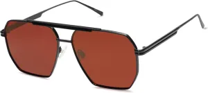 SOJOS Retro Oversized Square Polarized Sunglasses for Women and Men Vintage Shades Classic Large Metal Sun Glasses