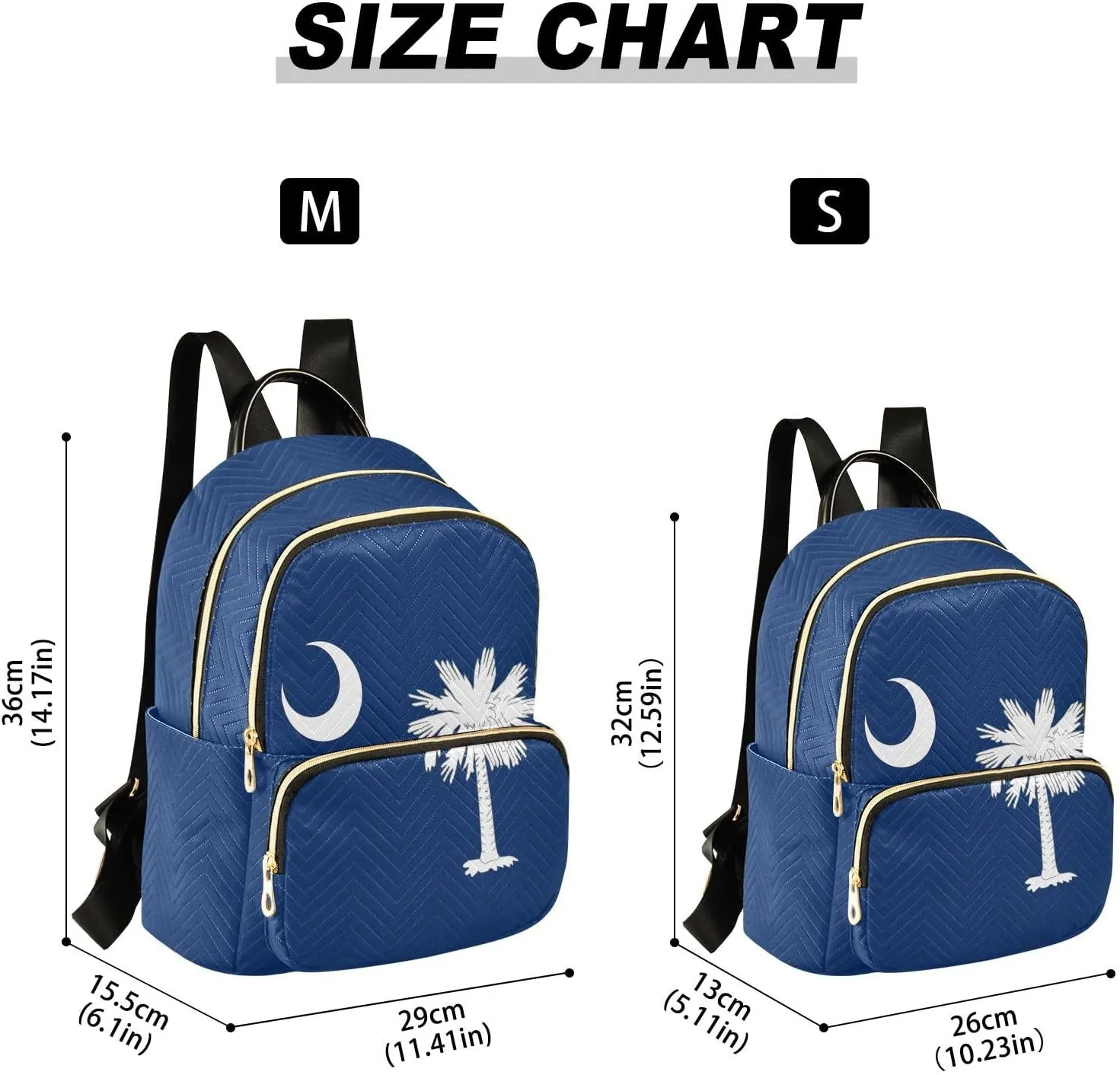South Carolina Flag Mini Backpack for Women, Travel Backpack Purse for Ladies Fashion Shoulder Bag Daypack Travel Bag